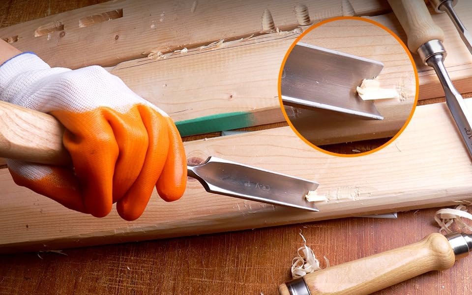 ATOPLEE Holzmeissel-Set für Holzbearbeitung, professionelles Holzschnitzmeisselwerkzeug, Tischlermei