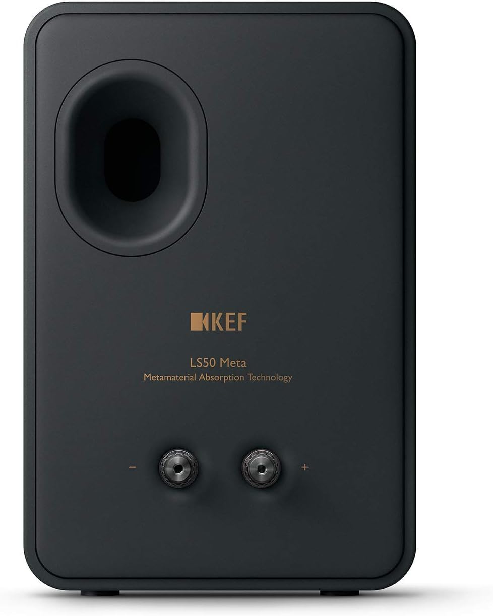 KEF LS50 Meta Regallautsprecher Carbon Black, Monitorlautsprecher | HiFi | Heimkino | 40-100 Watt, C