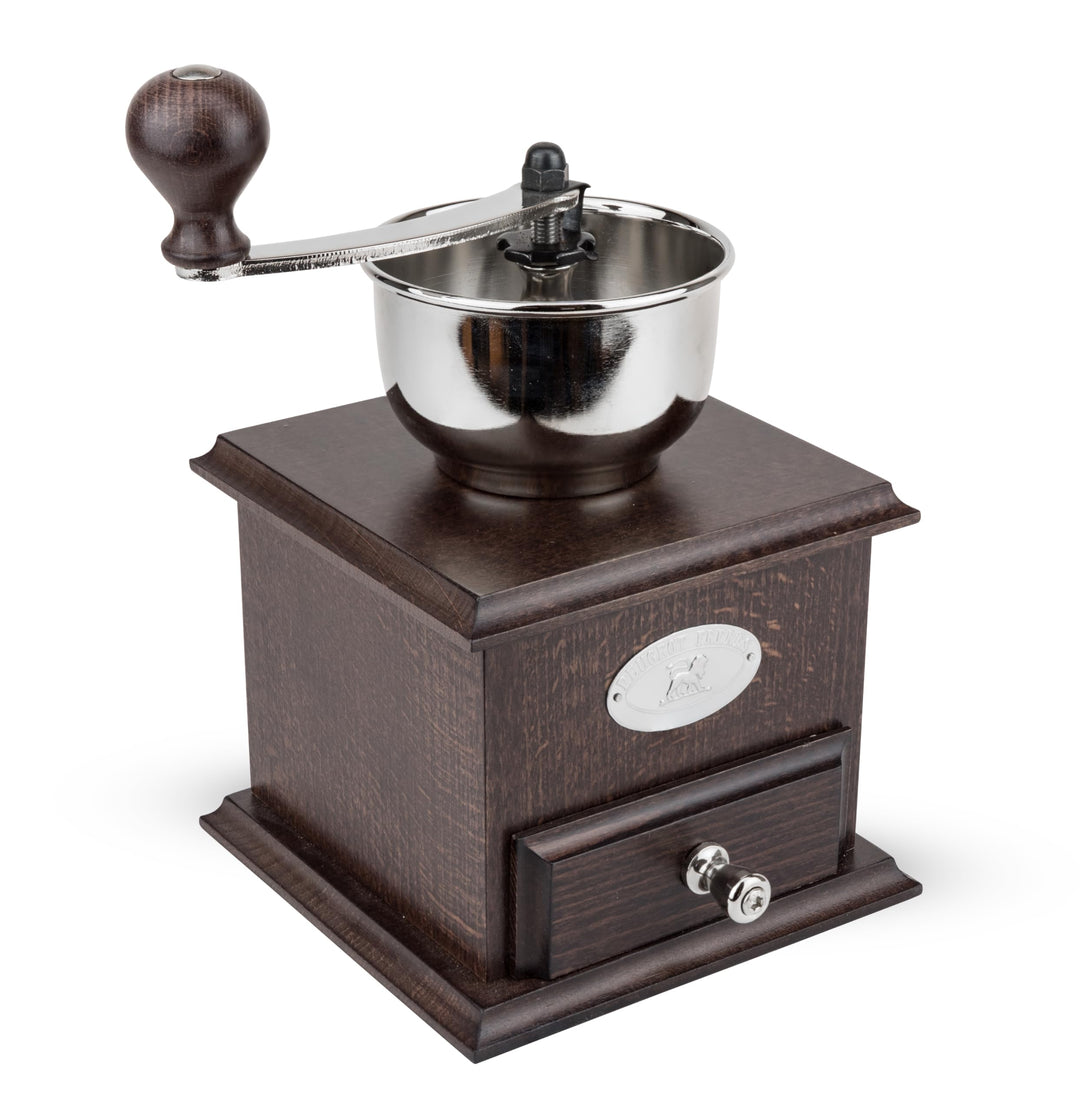 Peugeot Manuelle Kaffeemühle Brésil mit einstellbarem Mahlwerk, Höhe: 21 cm, Holz / Stahl, Braun, 19