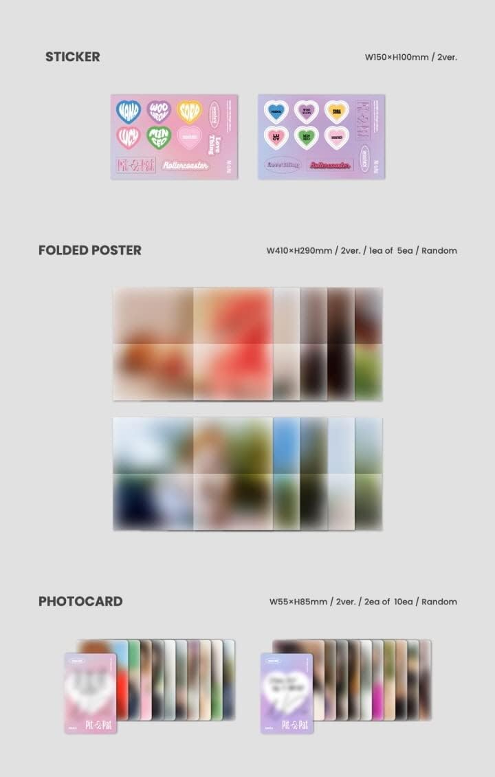 woo!ah! - 4th Single Album [Pit-a-Pat] CD+Folded Poster (Patter ver. / CD Only, No Poster), Patter v