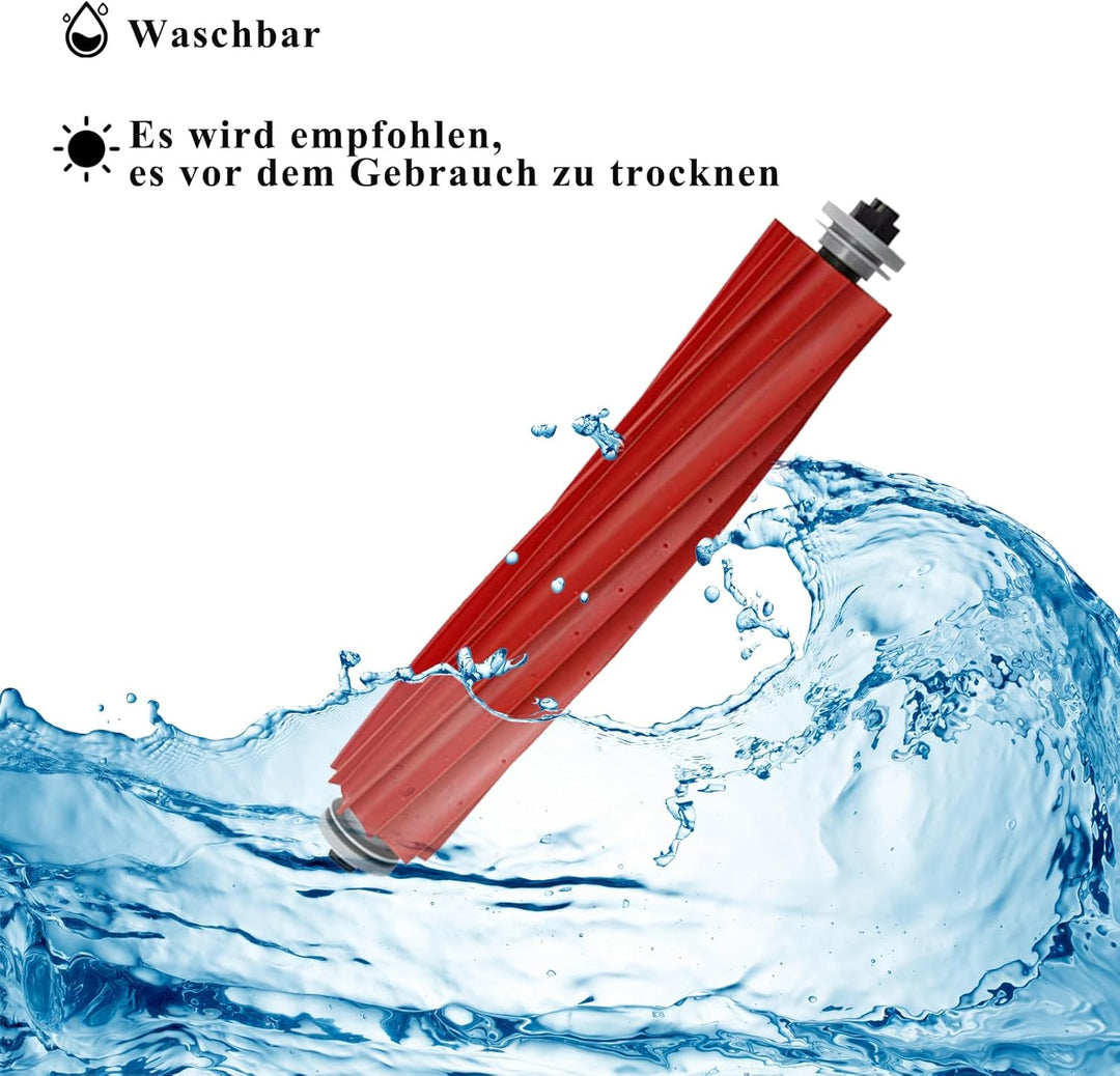 4 Stück Hauptbürste für Roborock Qrevo/Qrevo S/QV 35A/QV 35S/Qrevo Pro/Qrevo Plus/Qrevo MaxV/S7 /S7