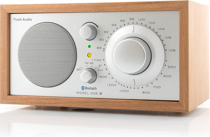 Tivoli Audio Model One BT Bluetooth UKW-/MW-Tisch Radio (Kirsche/Silber), Kirsche/Silber