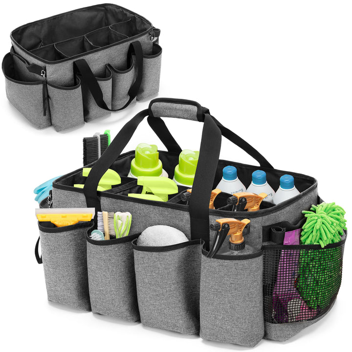 HODRANT Extra Grosser Reinigungs Caddy Organisator, mit Stabilem Pad & Griffen, Reinigungs Aufbewahr