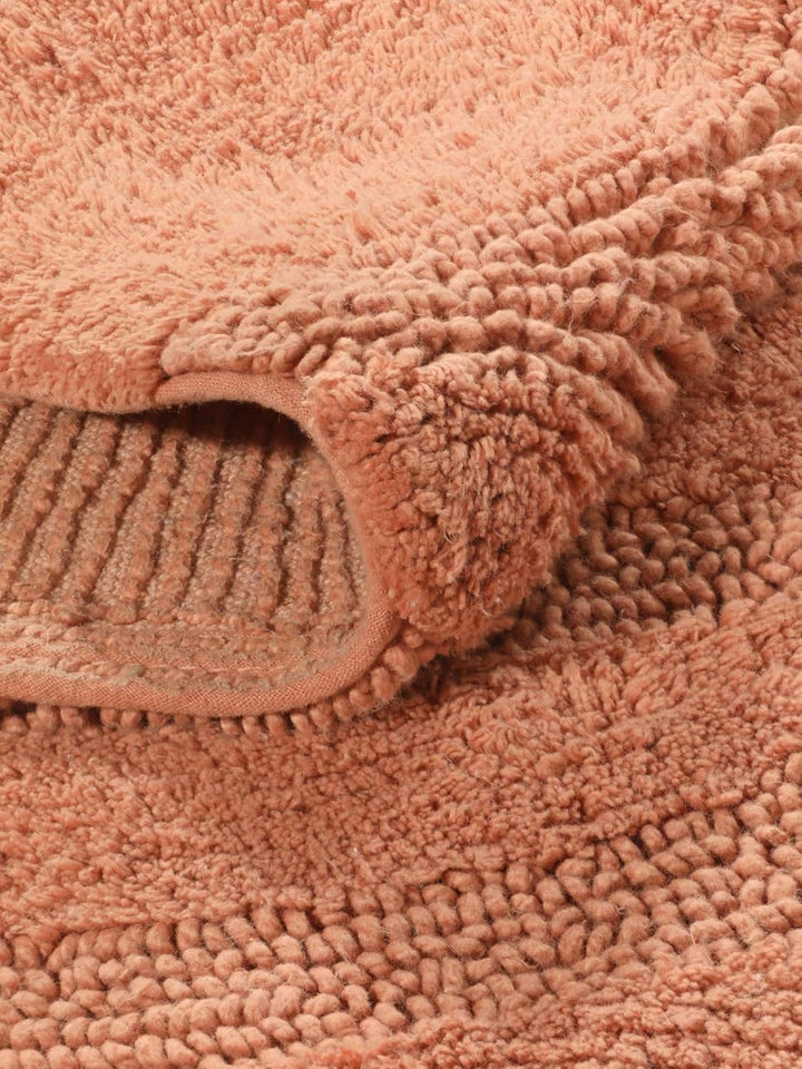 RugVista Badematte Breeze, ∅ 70 cm, Rund, Mittelflor, Anti-Rutsch, Moderner Badteppich, Maschinenwas