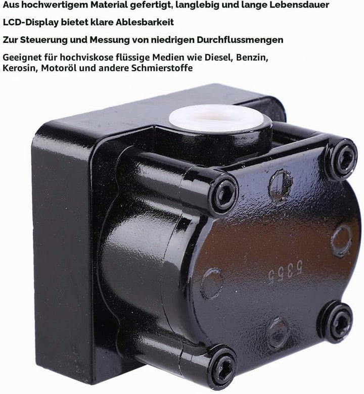 Durchflussmesser Heizöl, Hochpräzise Digitale Durchflussmesser Diesel, Aluminiumlegierung Pipeline F