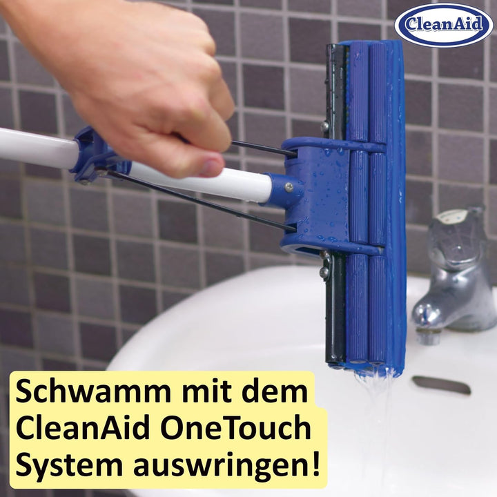 OneTouch GO! Wischmopp, Bodenwischer, Wringmopp, Wischer mit Auswringfunktion - besonders saugstark