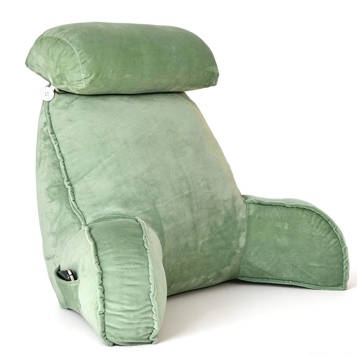 FARYODI Extra Grosses Lesekissen mit Abnehmbarer Hülle, Gefüllt mit Hohlfaser, Ergonomisches Rückens