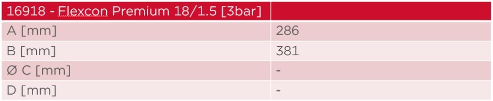 Flamco Flexcon Premium 18L 1.5/3bar Ausdehnungsgefäss - Ideal für geschlossene Kreisläufe, Heizung,
