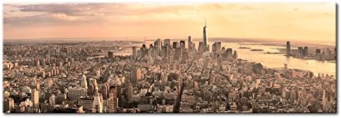 murando - Wandbilder XXL New York 90x30 cm 1 tlg - Wand Deko Vlies Leinwand Bilder Gross Wanddeko Wo