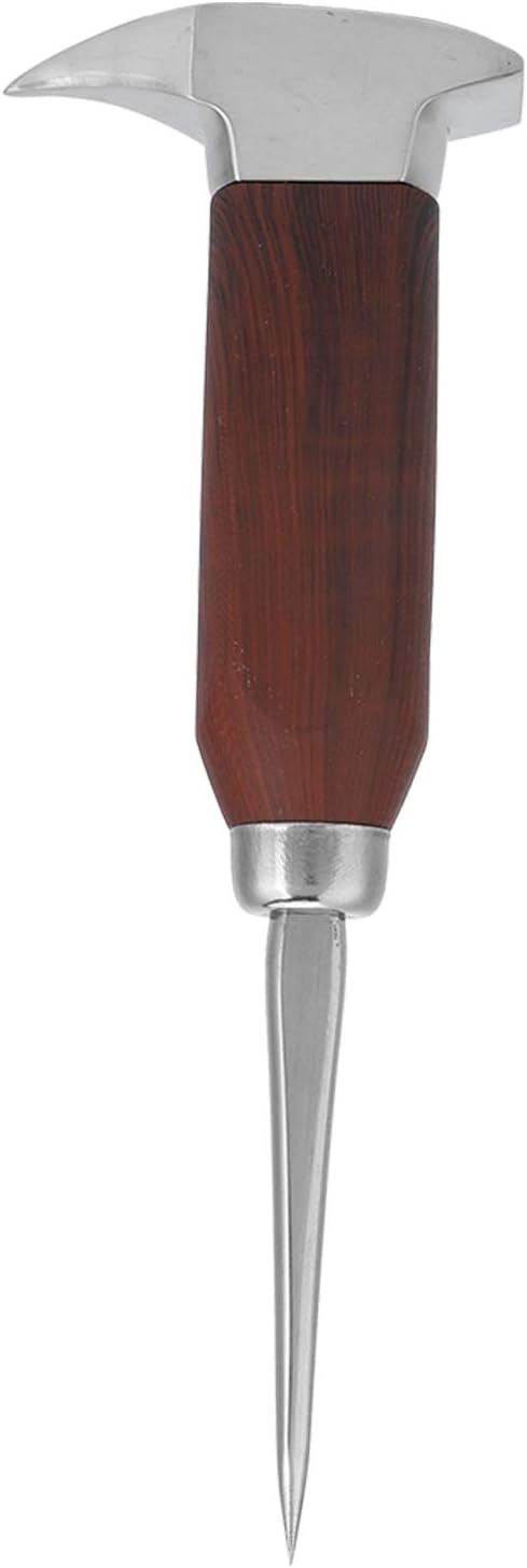 Eispickel, Edelstahl-Eispickel mit Holzgriff, Barkeeper-Werkzeug, Eisbrecher mit Holzgriff, Eisahle,