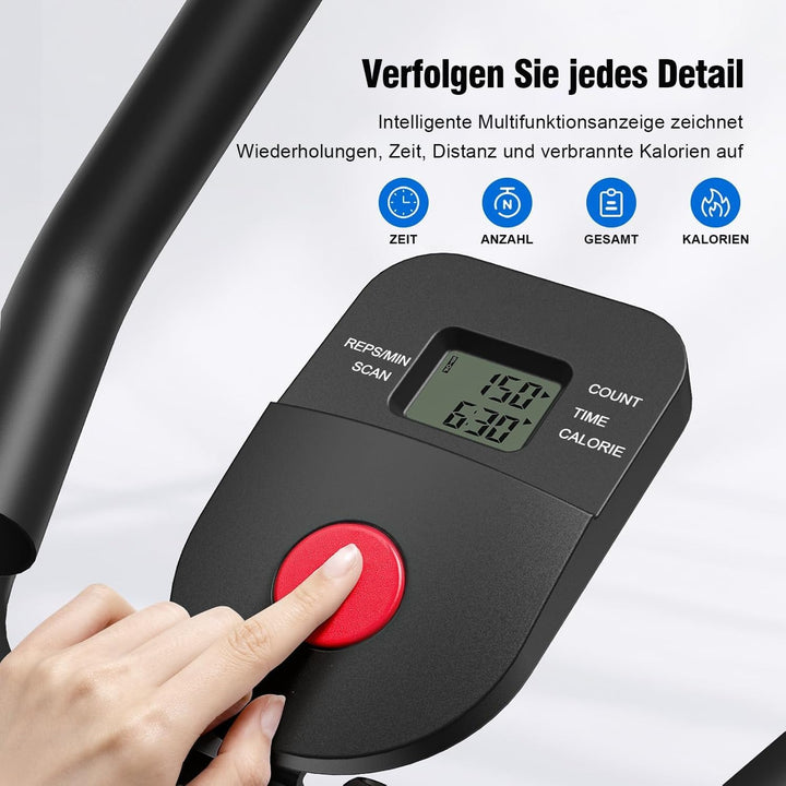 Bauchtrainer für Zuhause, Multifunktionale Trainingsgerät Klappbar für Ganzkörpertraining, Bauchmusk
