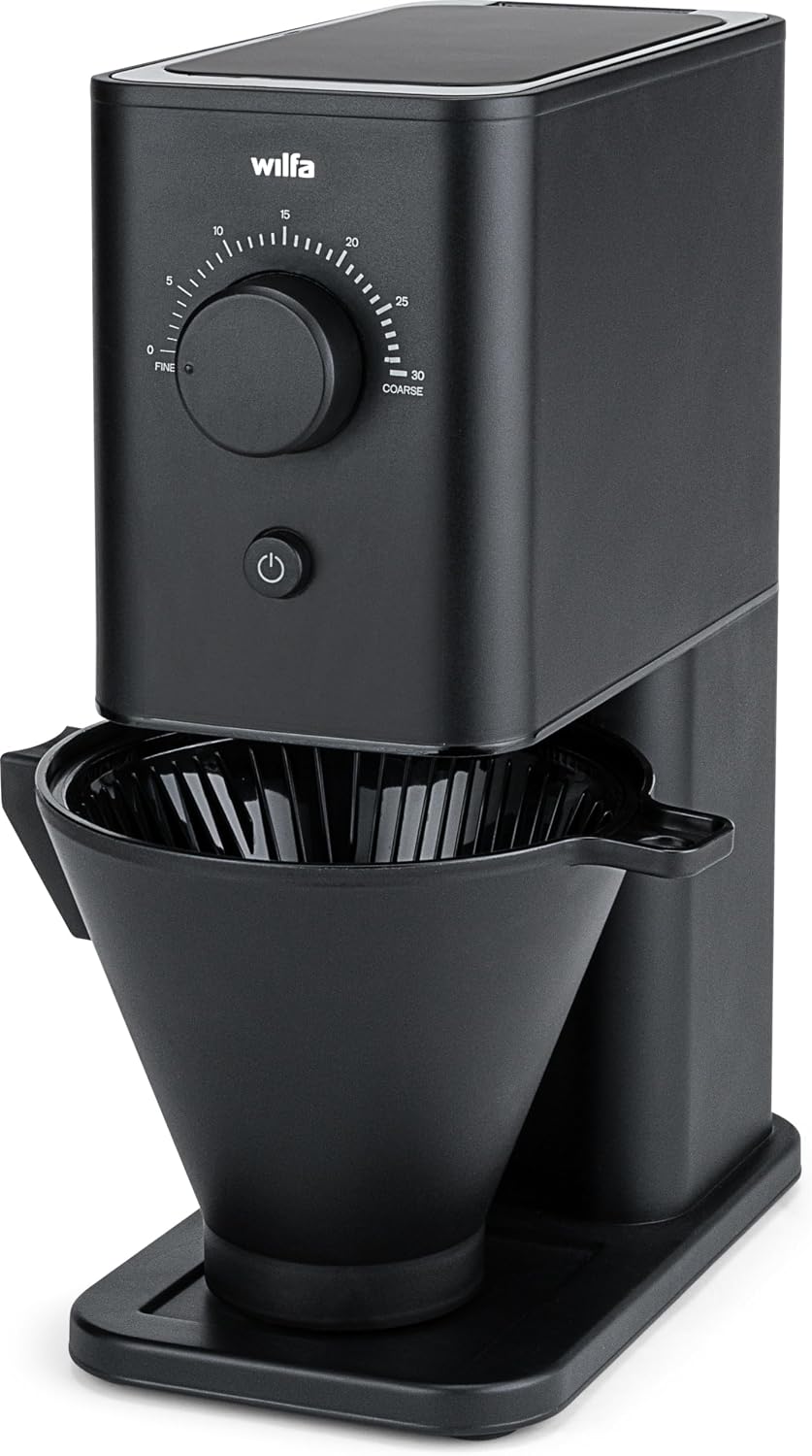 Wilfa ZENSE Kaffeemühle - 30 Mahlgrade - 40mm Edelstahl-Flachmahlwerk - Antistatik - luftdicht versc