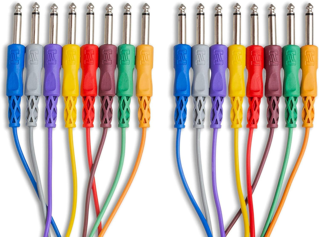 Hosa CPP845 Patchkabel (6,3mm TS-Beidseitig 1,5m) (8er Pack)