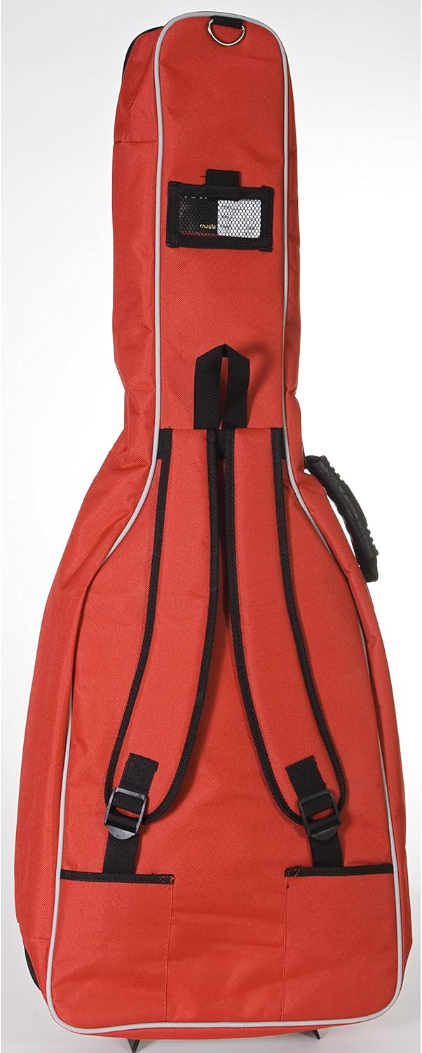 GEWA Gitarren Gig Bag Economy 12mm für Konzertgitarre 1/2 rot (reissfest und wassergeschützt, 12mm P