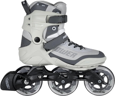 Powerslide Inline Skates Phuzion Krypton Grey 100, Unisex für Herren und Damen in Grau, 100mm/83A Ro