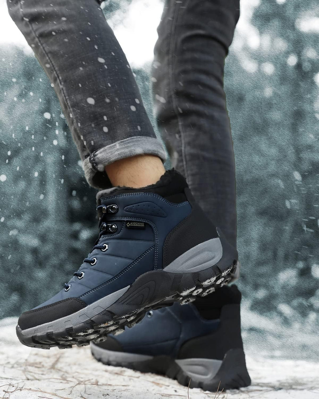 ARRIGO BELLO Winterschuhe Herren Winterstiefel Wanderstiefel Trekking Stiefel Gefüttert Warm Rutschf