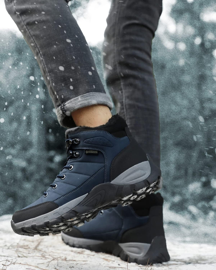 ARRIGO BELLO Winterschuhe Herren Winterstiefel Wanderstiefel Trekking Stiefel Gefüttert Warm Rutschf