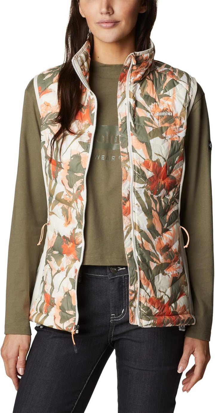 Columbia Damen Powder Pass Weste, Chalk Floriculture Print