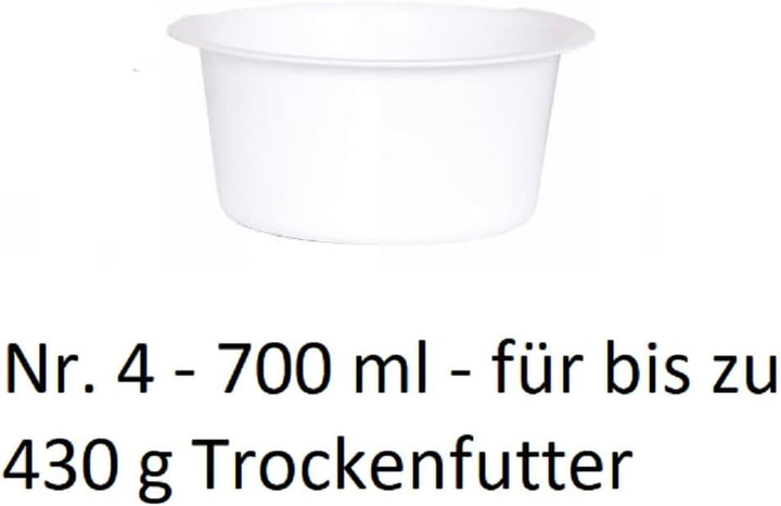 Napf Futternapf Fressnapf für Trockenfutterspender Futterautomat Hunde Katzen (Nr. 4-700 ml - für bi