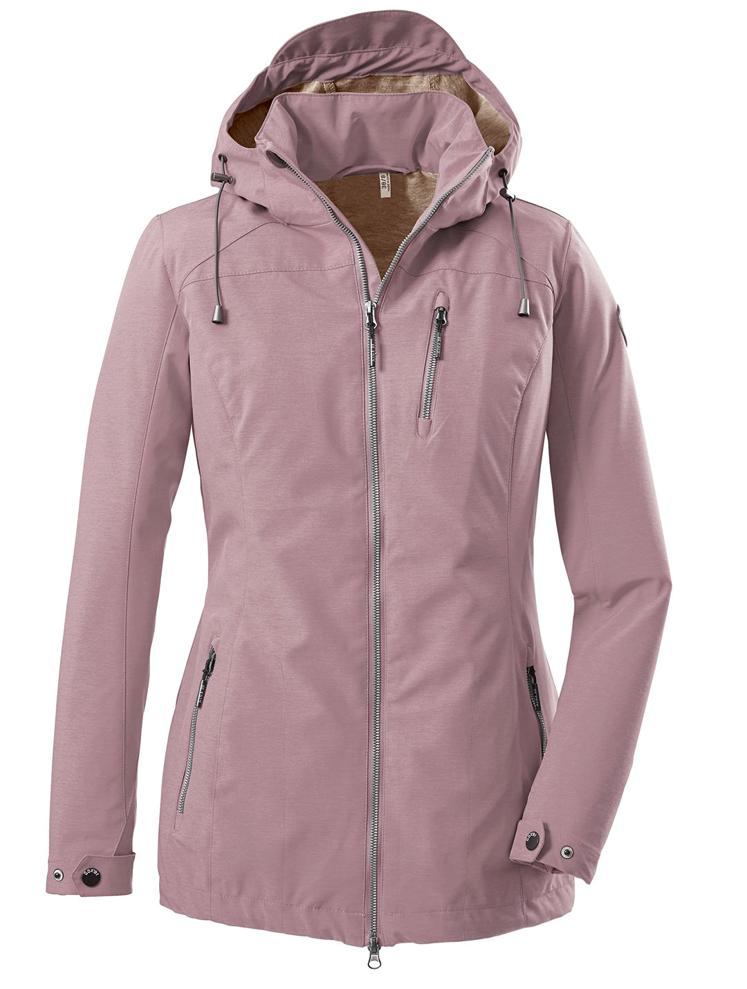 G.I.G.A. DX Damen Solena Casual Softshelljacke Mit Abzippbarer Kapuze 38 malve, 38 malve