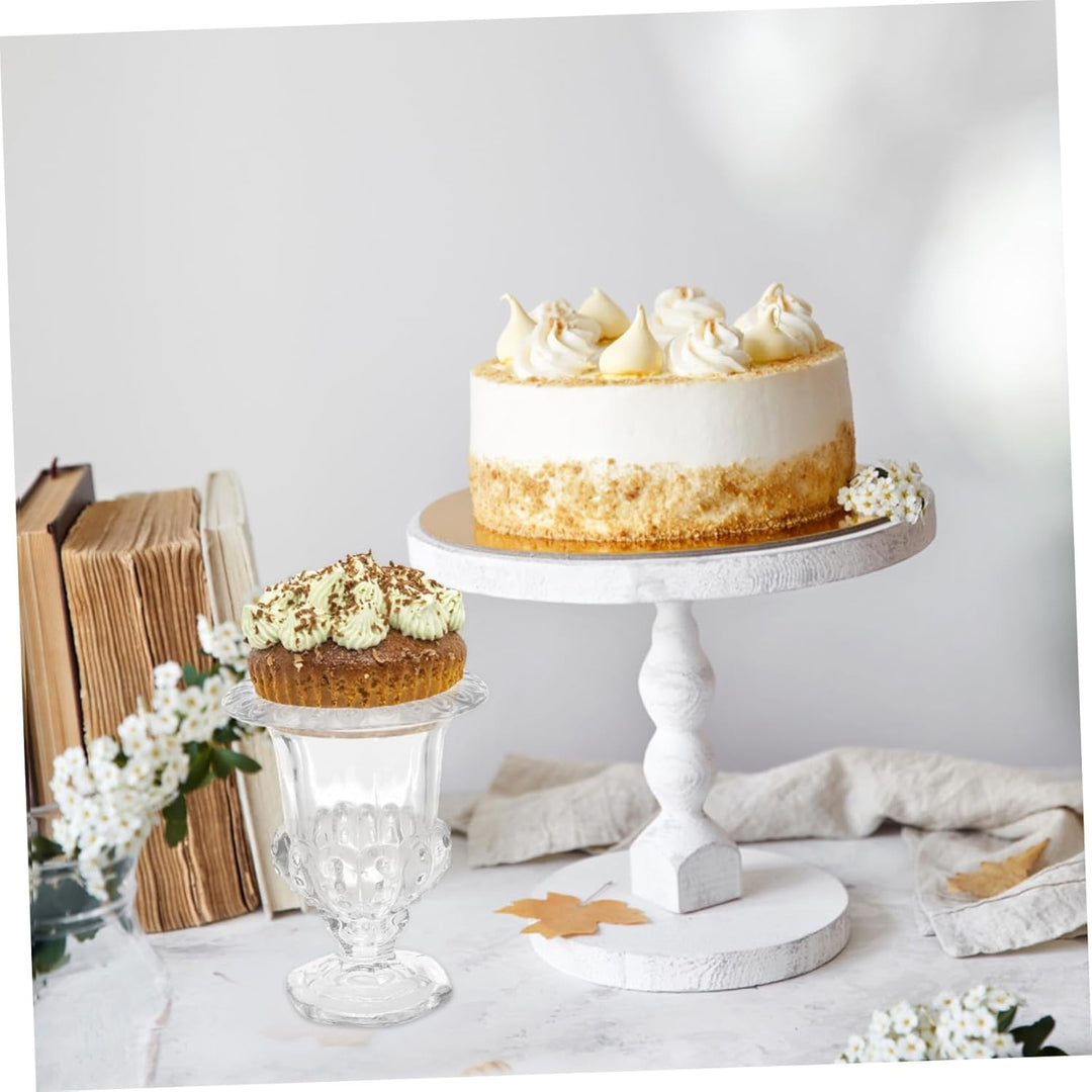 TOPBATHY Dessertkelch aus Glas, europäischer Stil, Kristallglas, Süssigkeitenhalter, Schale, Dreifac