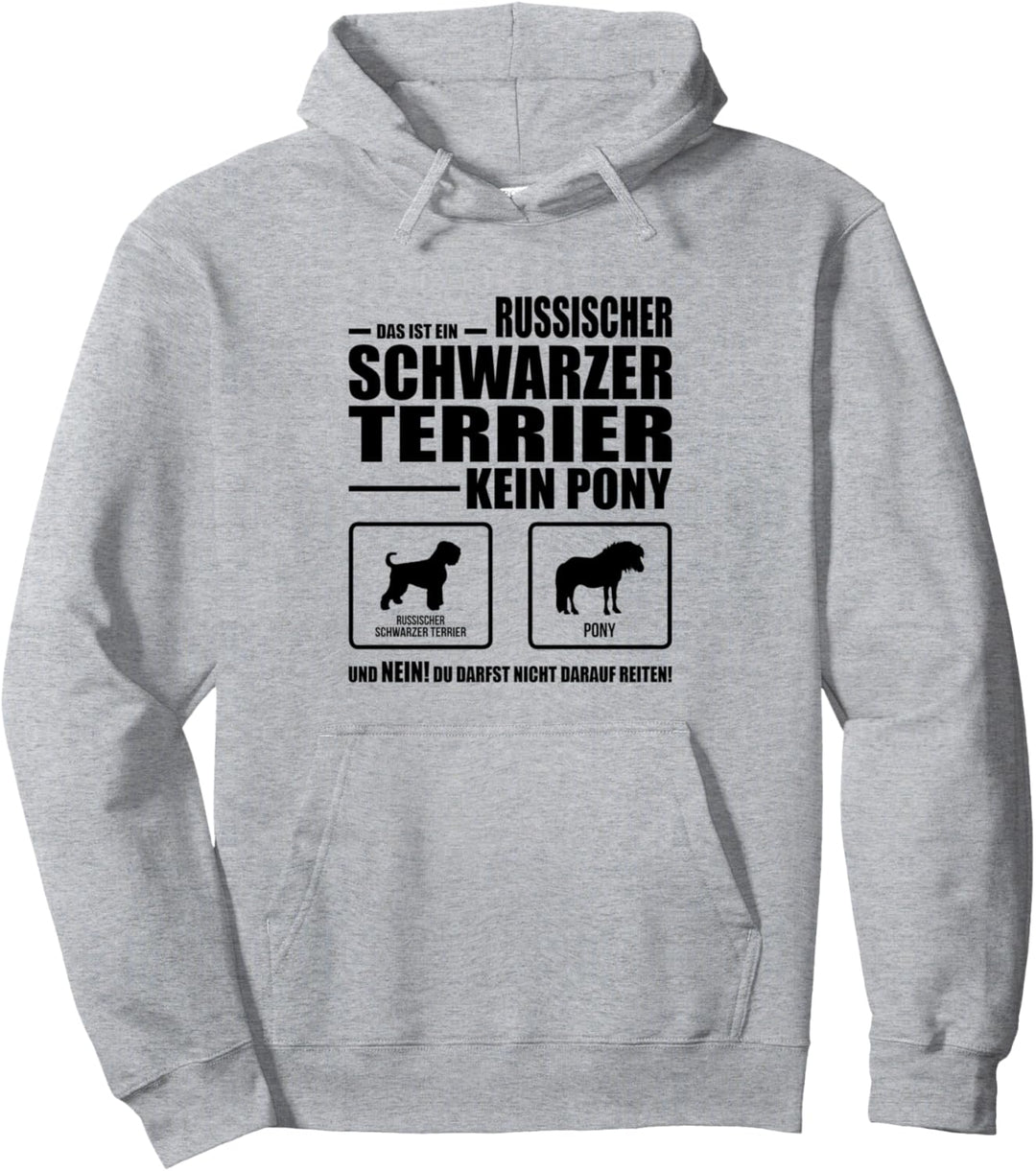 Russischer Schwarzer Terrier Kein Pony Hund Hundespruch Pullover Hoodie