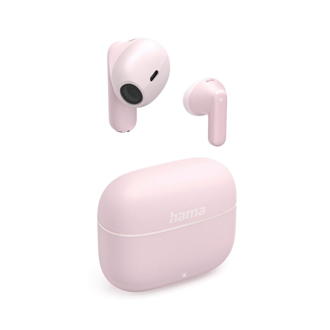 Hama TWS Bluetooth Kopfhörer kabellos Freedom Light II, Mikrofon, 20h | Earbuds rosa, Bluetooth 5.3,