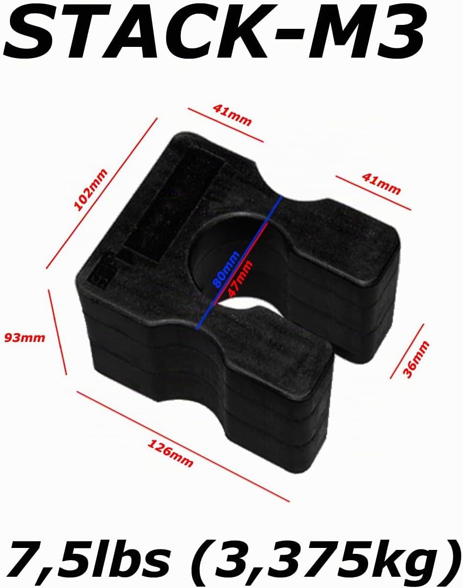 POWER-XTREME Abstufungsadapter für Body-Solid-Steckgewichtspakete | Weight Stack Adapter Plate | Var