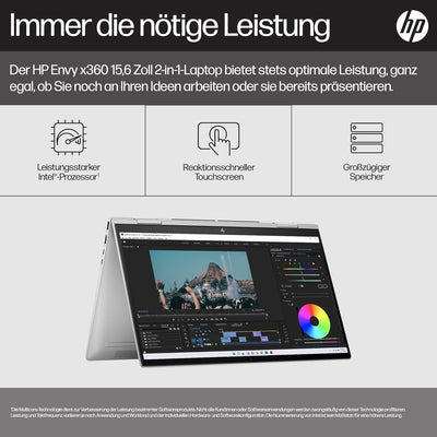 HP Envy x360 2-in-1 Laptop | 15,6" FHD OLED Touchdisplay | Intel Core i5-1335U | 16 GB DDR5 RAM | 51