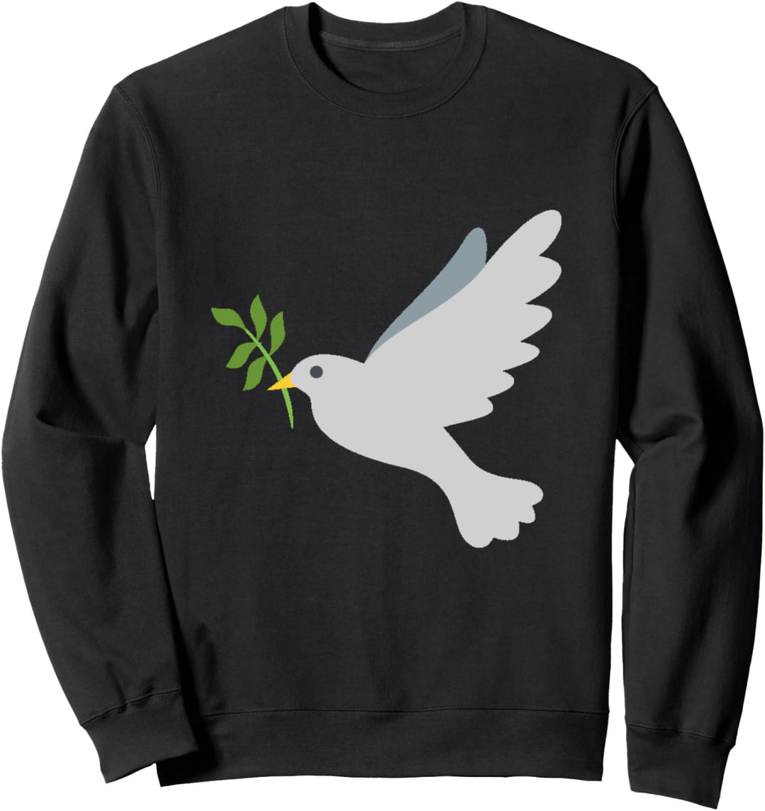 Dove Graphic Peace Love Hope Symbol Bird Sweatshirt