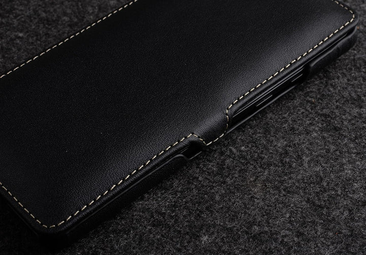 STILGUT Book Case kompatibel mit Google Pixel 6 Hülle aus Leder mit Clip-Verschluss, Lederhülle, Kla