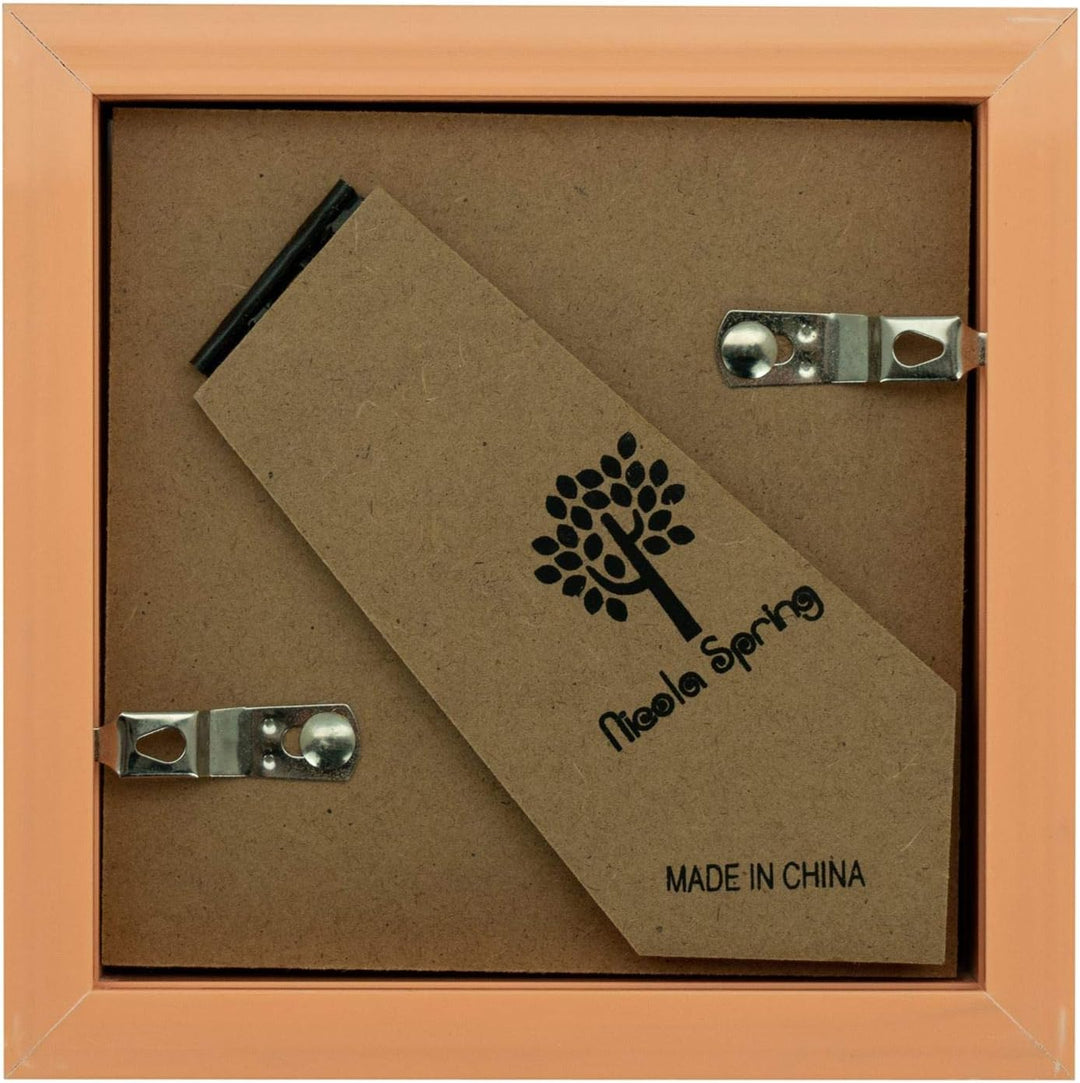 Nicola Spring 3D-Schattenbox-Fotorahmen - 10 x 10 cm (4 x 4 Zoll) - 2er-Pack - 3D-Fotorahmen aus dun