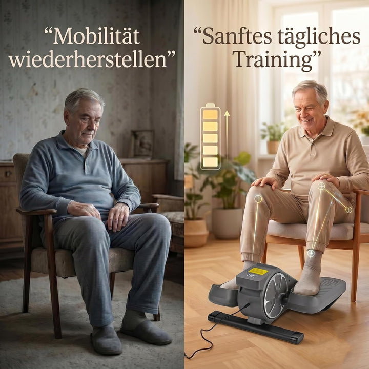 LIVMORE Elektro Fitness Stepper, Magnetischer Widerstand, LCD Display, Fernbedienung, Anti Rutsch Pe
