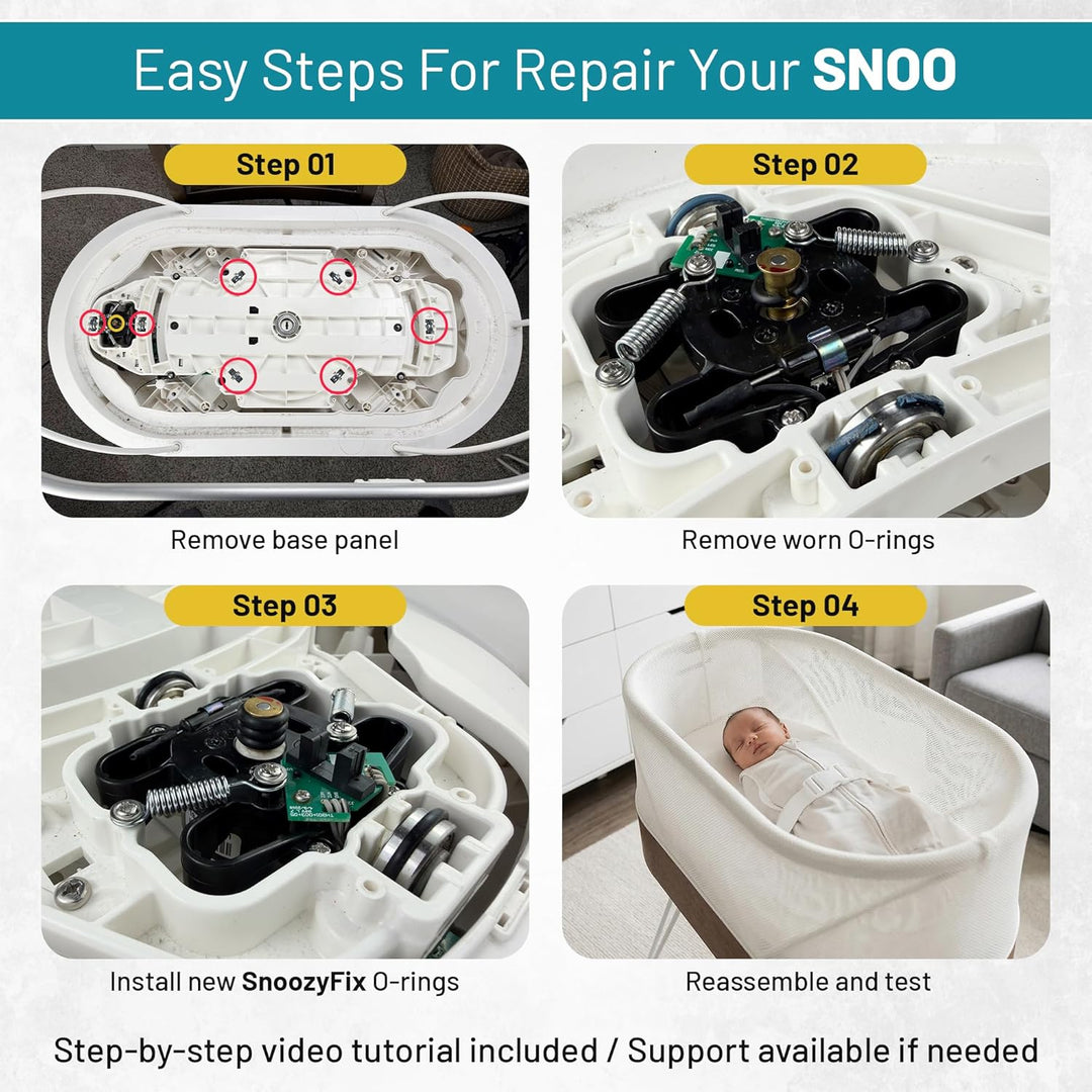 Reparatur-Set für Snoo Smart Sleeper Wiege (O-Ringe und komplettes Werkzeug-Set)
