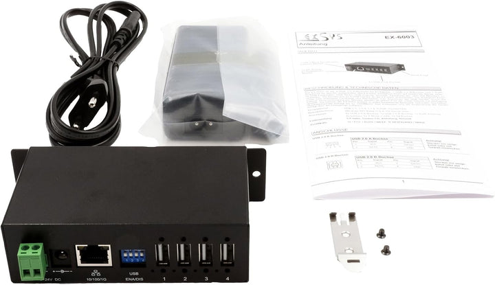 EXSYS EX ex-6003 kabelgebunden Switch für Drucker – Schaltknöpfen, für Drucker (kabelgebunden, 100 x