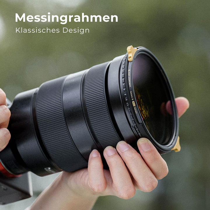 K&F CONCEPT ND2-32&Polfilter (CPL) 62mm 2-in-1 Multifunktionsfilter (Nano-Xcel Pro Serie), 62mm
