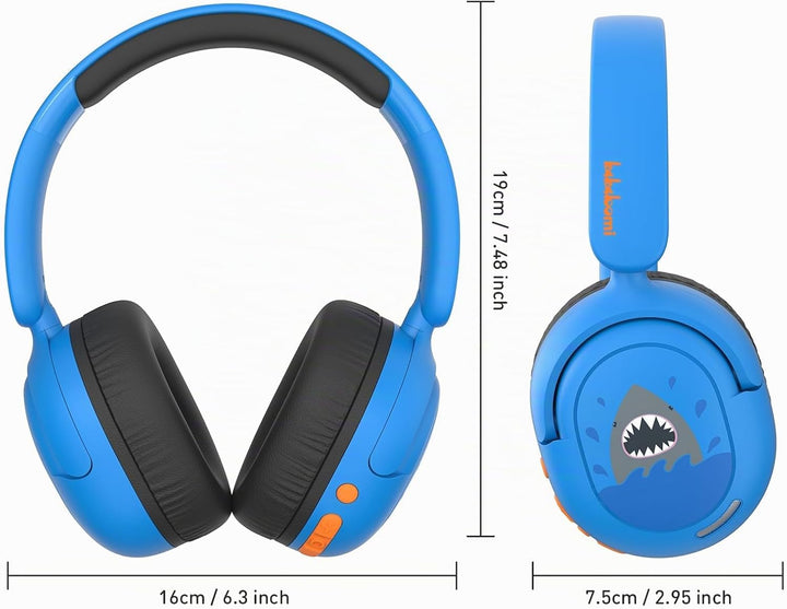 Bluetooth Kopfhörer Kinder, Kabellose KinderKopfhörer mit Mikrofon, 40H Wiedergabe, 74/85/94dB Einst