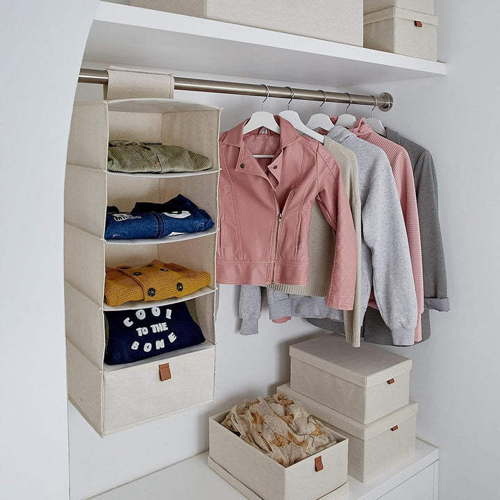 Love IT Store IT - Premium - Hängeregal für den Kleiderschrank - Schrank Organizer aus Stoff - Verst