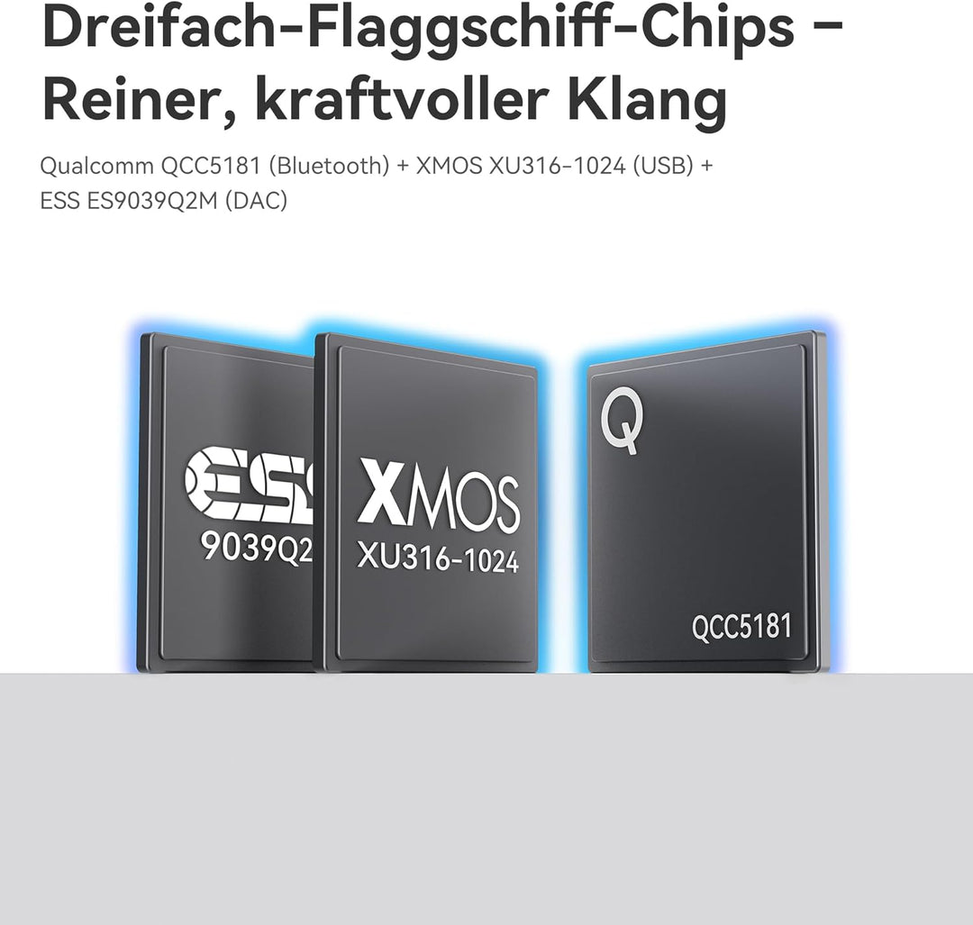 Khadas Tea Pro DAC Kopfhörerverstärker – Tragbarer Bluetooth Kopfhöreramp, Hi-Res Verstärker MagSafe