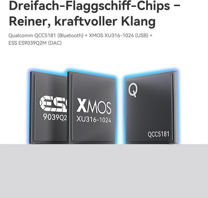 Khadas Tea Pro DAC Kopfhörerverstärker – Tragbarer Bluetooth Kopfhöreramp, Hi-Res Verstärker MagSafe