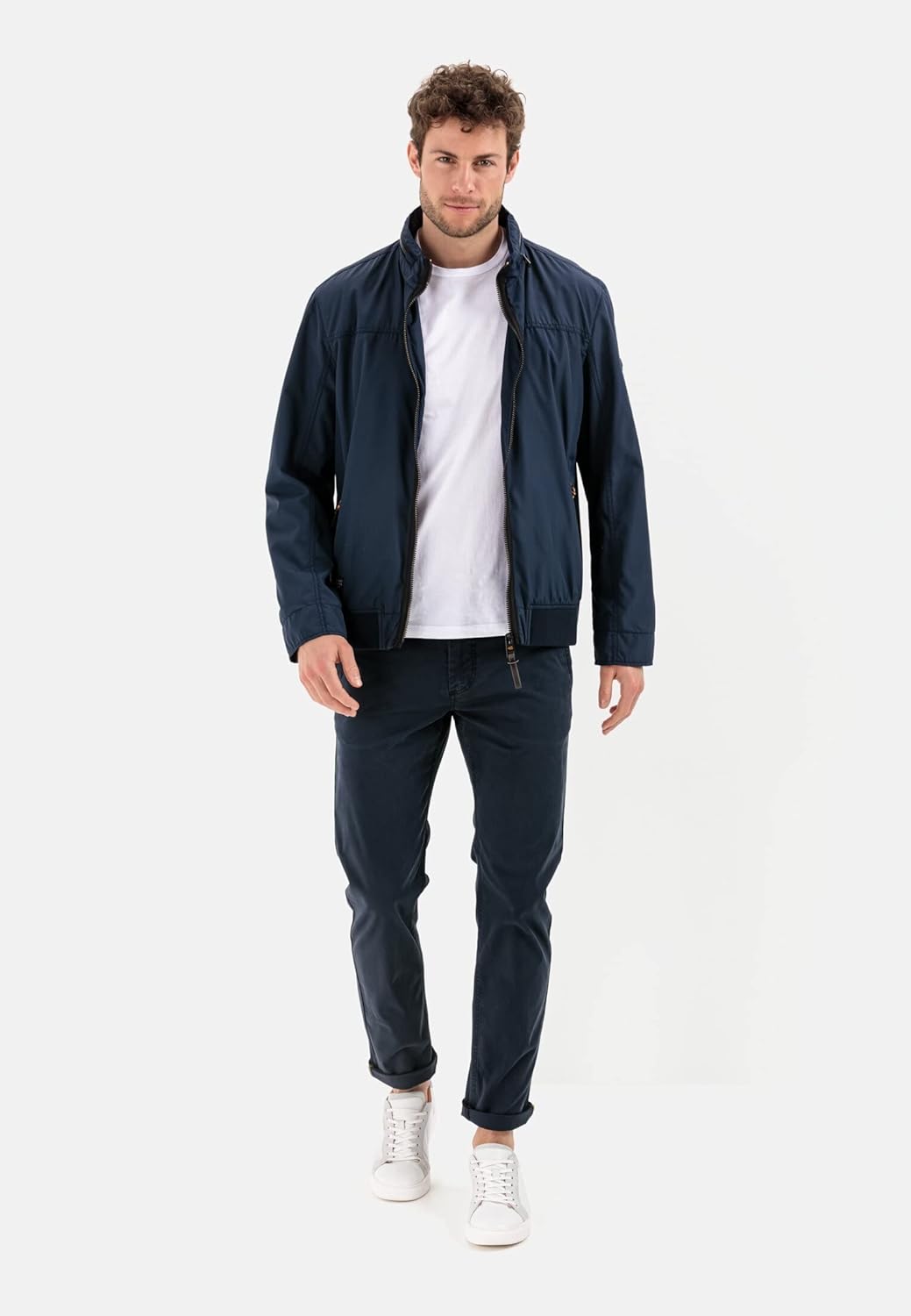 camel active Herren Slim Fit Chino 38W / 32L Dunkelblau, 38W / 32L Dunkelblau