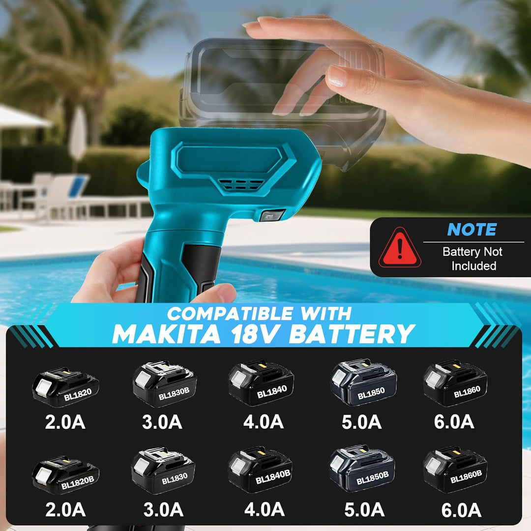 Akku Regenfasspumpe, kompatibel mit Makita 18V-Akku (ohne Batterie), 90 l/min Durchfluss, tragbare s