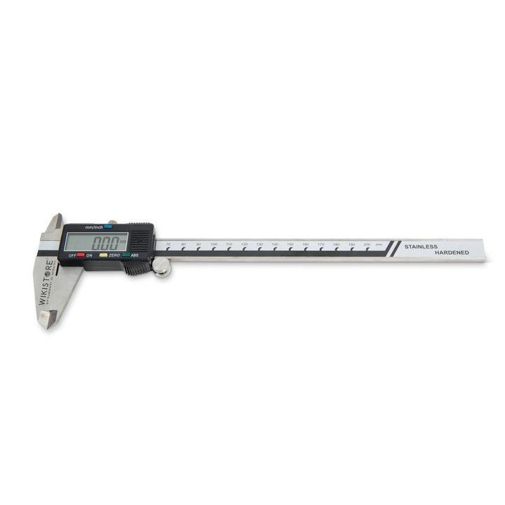 WIKISTORE TASCHEN Caliper 200 mm with 4 Functions, Analogue Brake Caliper with 50 mm Jaws, Steel Sad