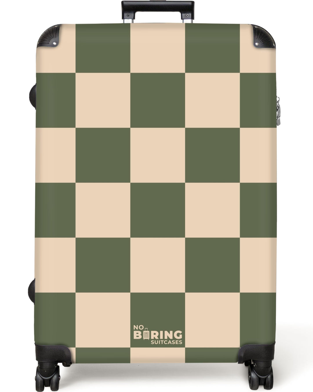 NoBoringSuitcases.com® Koffer XL Gross 77x51.5x28 cm Reisekoffer mit 4 Rollen Leicht Trolley Hartsch