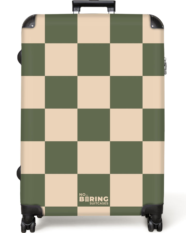 NoBoringSuitcases.com® Koffer XL Gross 77x51.5x28 cm Reisekoffer mit 4 Rollen Leicht Trolley Hartsch