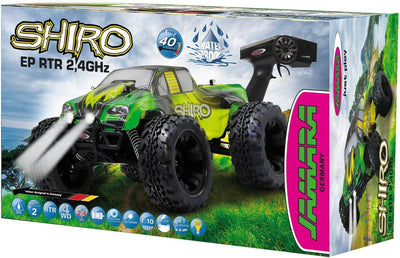 JAMARA 053367 - Fahrzeug Shiro 1:10 EP 4WD LED Lipo 2,4G, Monstertruck, Gross