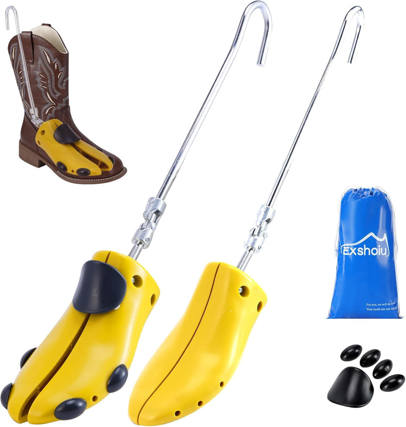 Exshoiu Schuhspanner, Schuhdehner für Stiefel, 1 Paar Schuhdehner Schuhweiter Stiefeletten, Verstell