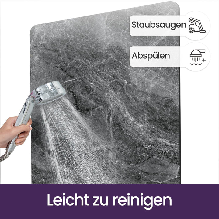 DEXI Badematte rutschfest 50 x 80 cm, Super Absorbierende Badezimmerteppich, schnelltrocknende Badvo
