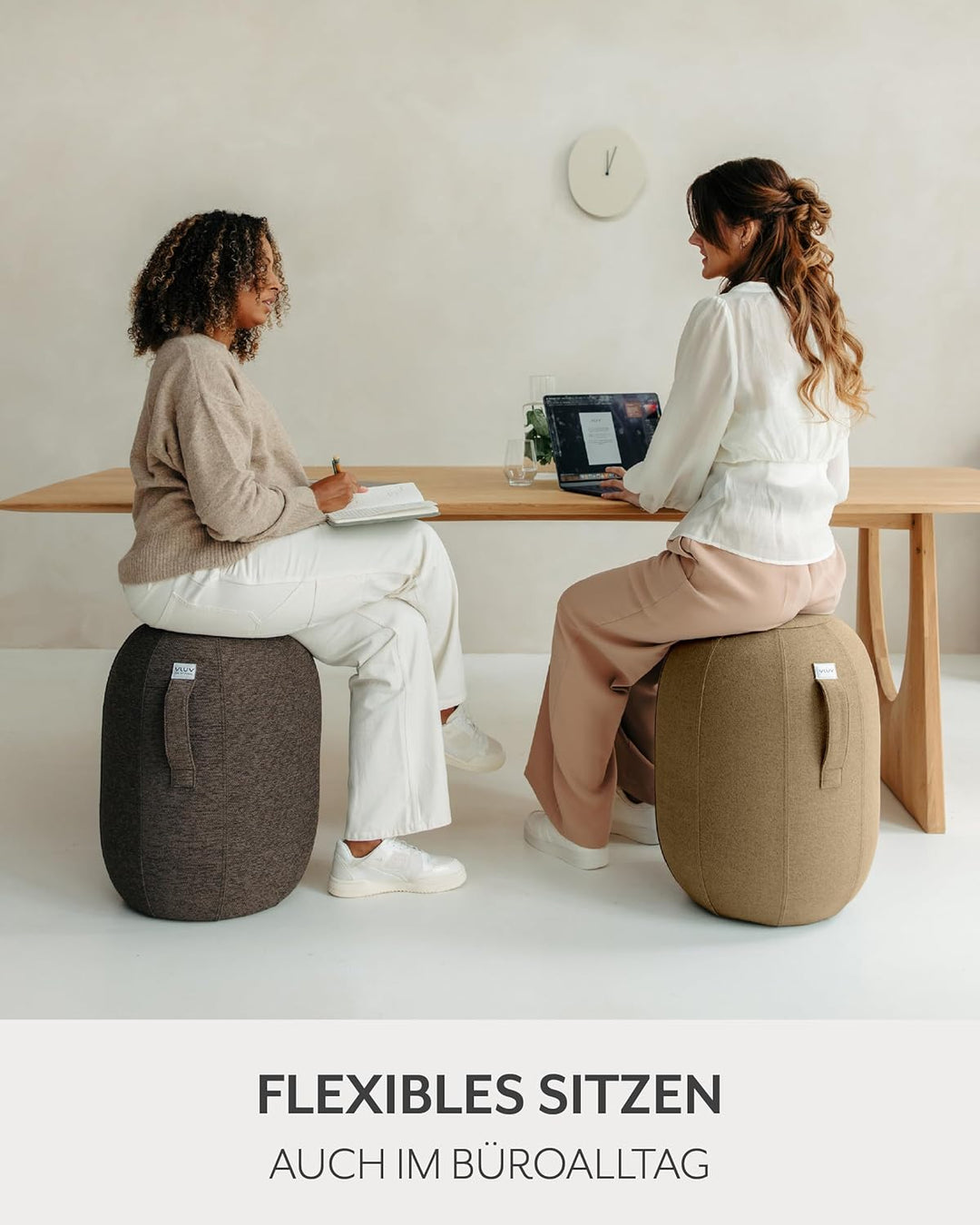 VLUV® KAPSUL STOV Balance-Kapsel [Atmungsaktiv mit Tragegriff und Wegrollschutz] Waschbarer Stoffbez