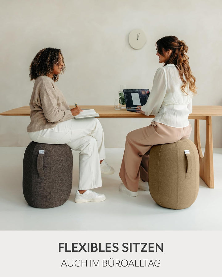 VLUV® KAPSUL STOV Balance-Kapsel [Atmungsaktiv mit Tragegriff und Wegrollschutz] Waschbarer Stoffbez